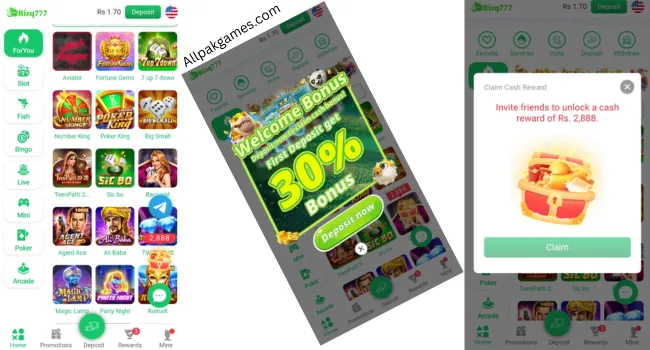 Rizq 777 Game download real money appp
